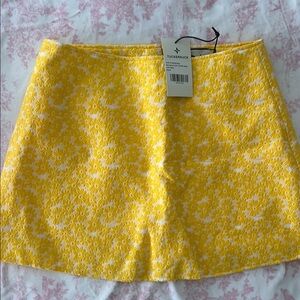 Tuckernuck Yellow A-Line Mini Skirt Casual